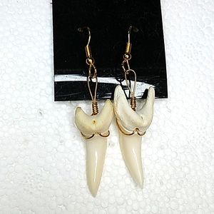 Shark tooth earrings